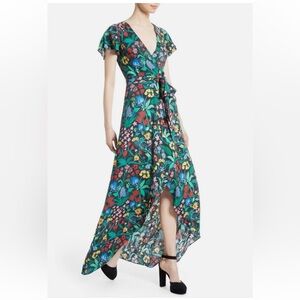 Alice + Olivia Adrianna Chelsea Flower Maxi Dress Size 6